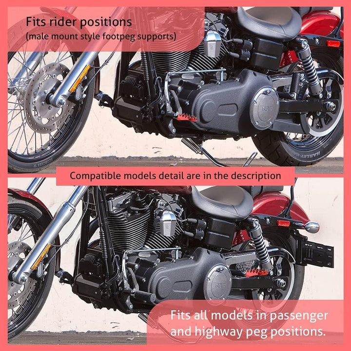 Motorcycle Foot pegs for Dyna, Sportster, Iron - Kemimoto