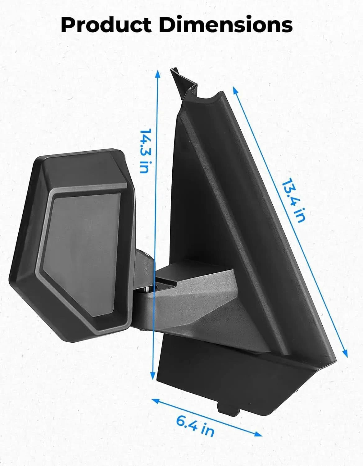 Adjustable Folding Side Mirrors with Guard Plate for Polaris Xpedition XP / ADV 2024-2026