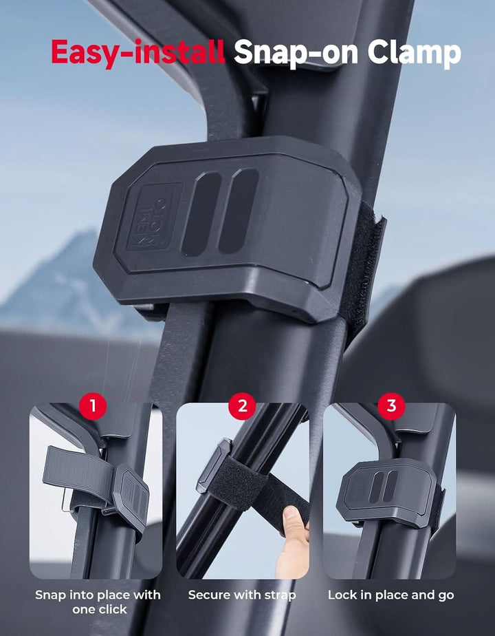 Vented Front Windshield For Kawasaki Teryx KRX 1000 - Kemimoto