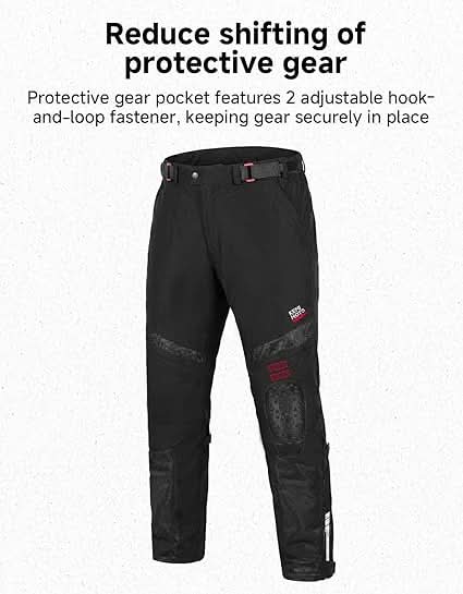 Motorcycle Pants for Men with CE Armor Pockets