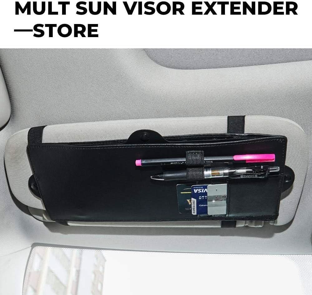 KEMIMOTO Car Sun Visor Sunshade Extender - Kemimoto