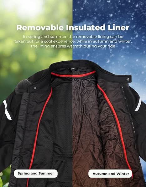 Motorcycle Jacket Men CE 2 Armored Full Protection Motorbike Riding Jacket - Kemimoto