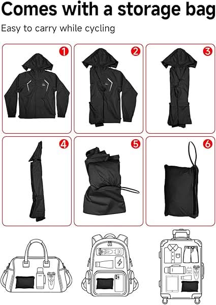 Lightweight Waterproof Jacket for Cycling & Running - Kemimoto