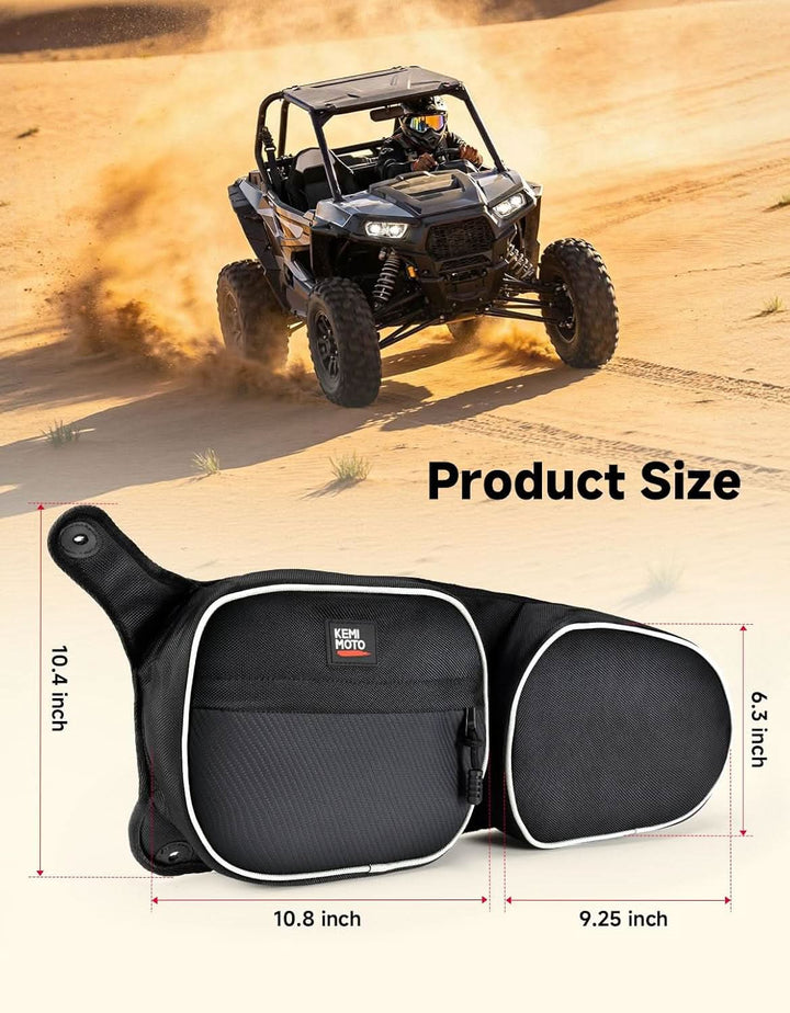 Front Door Storage Bags with Knee Pads for Polaris RZR 900 Trail & RZR 900 S, 2-Pack