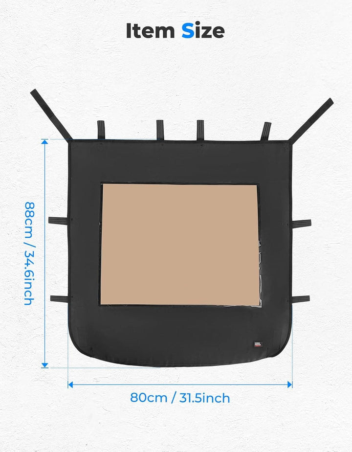 Soft Canvas Roof Top for Polaris RZR XP 1000 / Turbo / 900 2014-2023 - Kemimoto