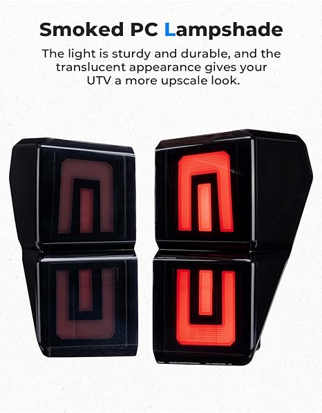 Upgraded Tail Lights for Polaris Ranger 1000 XP/Crew 2018-2024 - Kemimoto