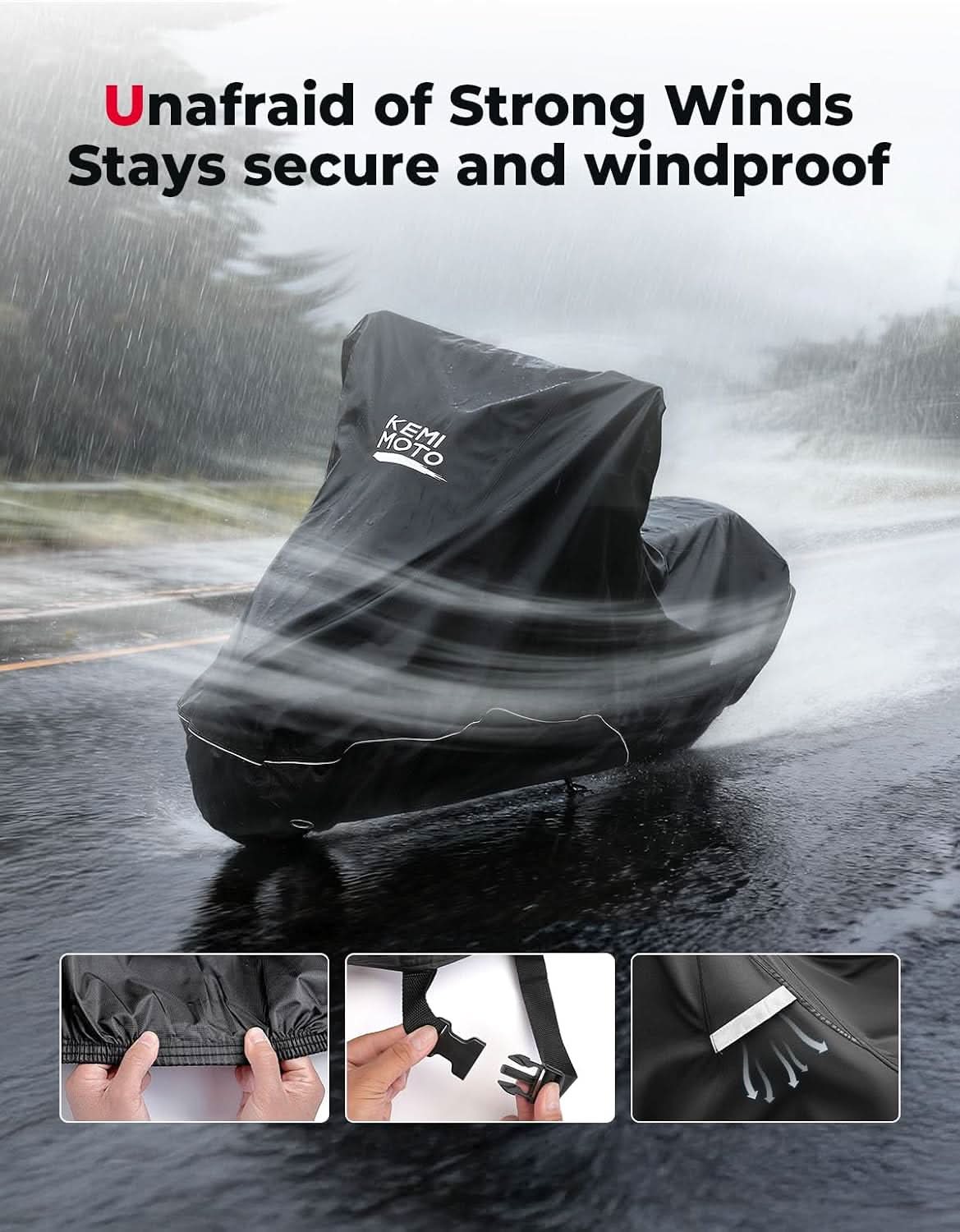 Heavy Duty Motorcycle Cover for Harley & Cruiser Bikes