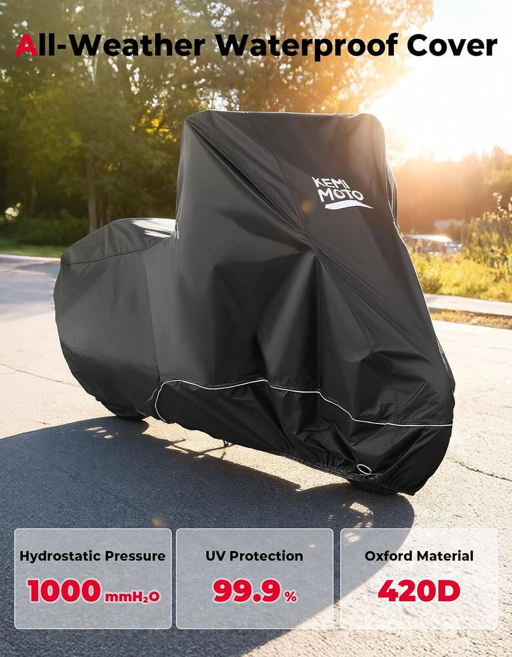 Heavy Duty Motorcycle Cover for Harley & Cruiser Bikes