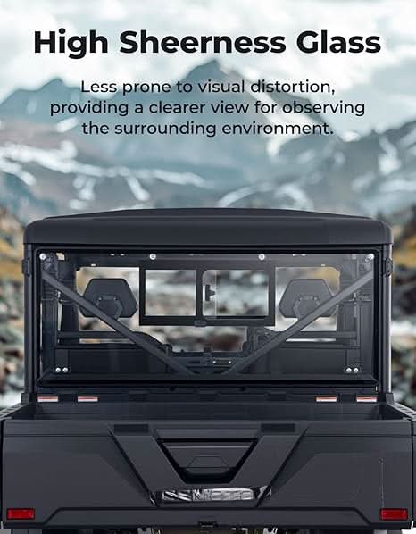 UTV Sliding Glass Rear Window For CFMOTO UFORCE 1000/1000 XL 2019-2025 - Kemimoto