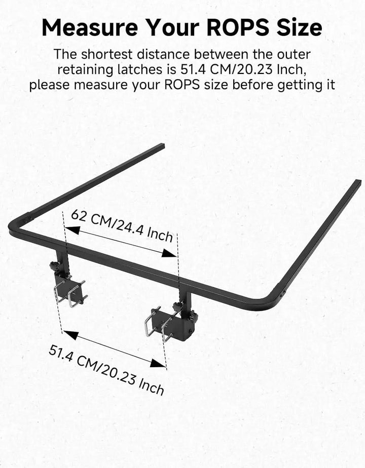 Tractor Sun Shade Canopy with 3-Side Shade for John Deere, Kubota, Cub Cadet