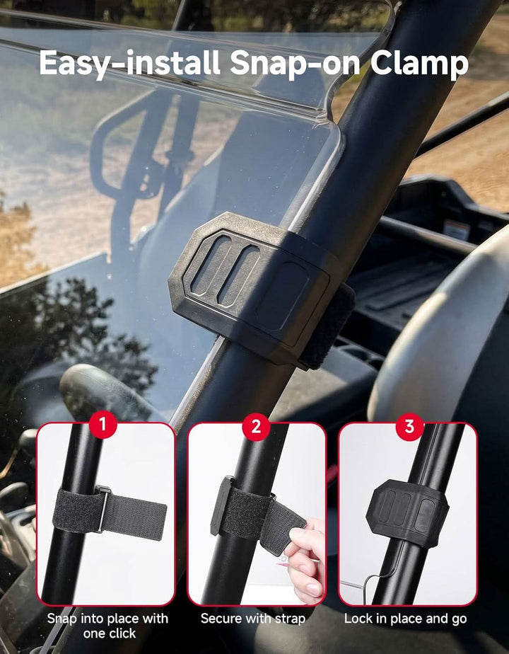 Vented Front Windshield For Kawasaki Teryx 2016+