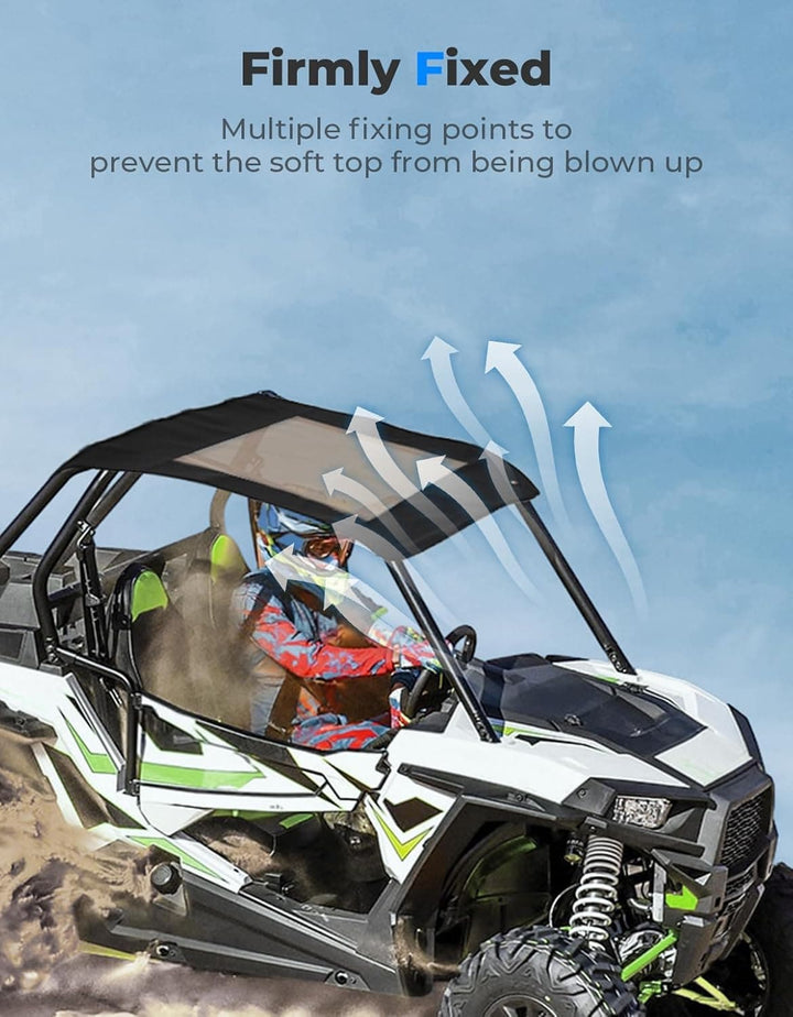 Soft Canvas Roof Top for Polaris RZR XP 1000 / Turbo / 900 2014-2023 - Kemimoto