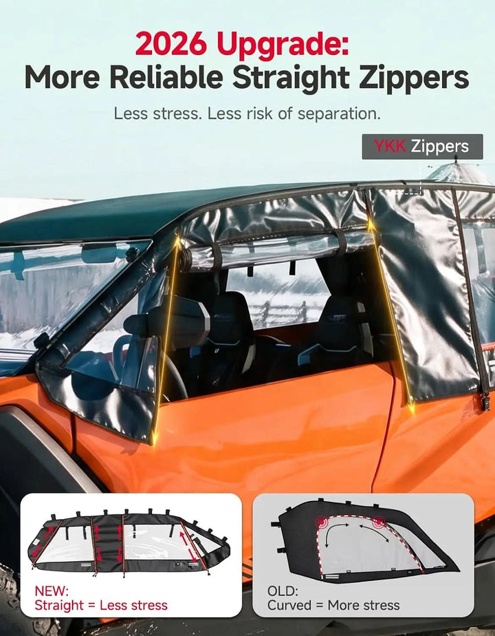 Soft Upper Door Cab Enclosure For CFMOTO ZForce Z10-4