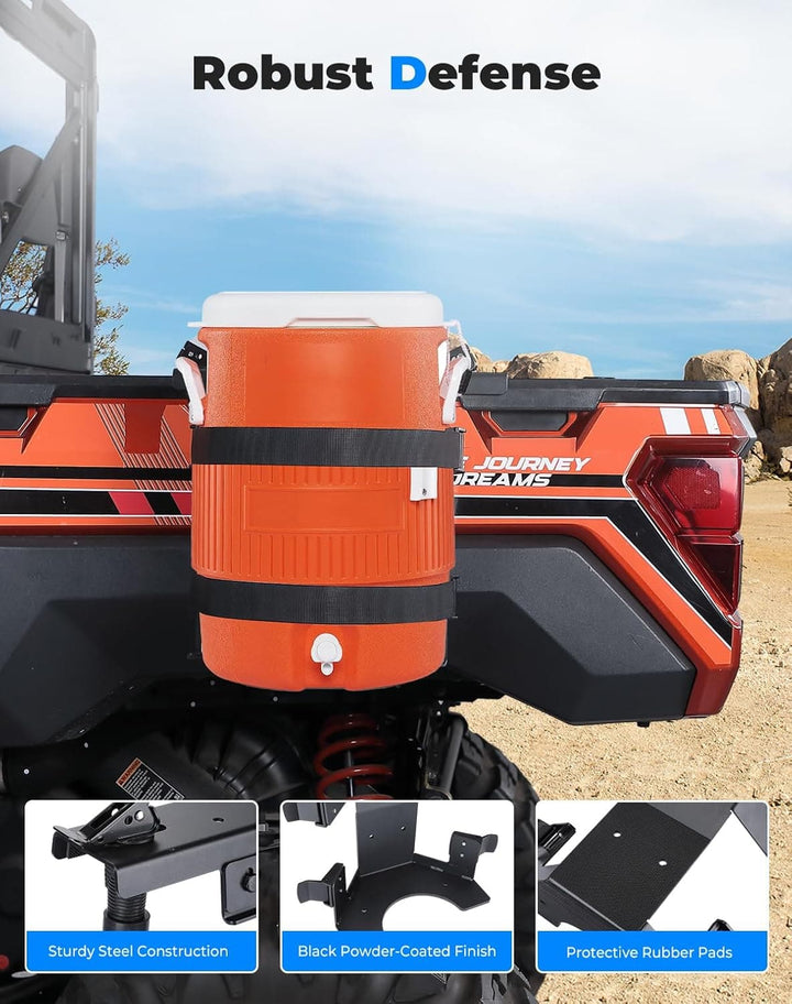Steel Water Cooler Rack for Ranger General UTVs - Kemimoto