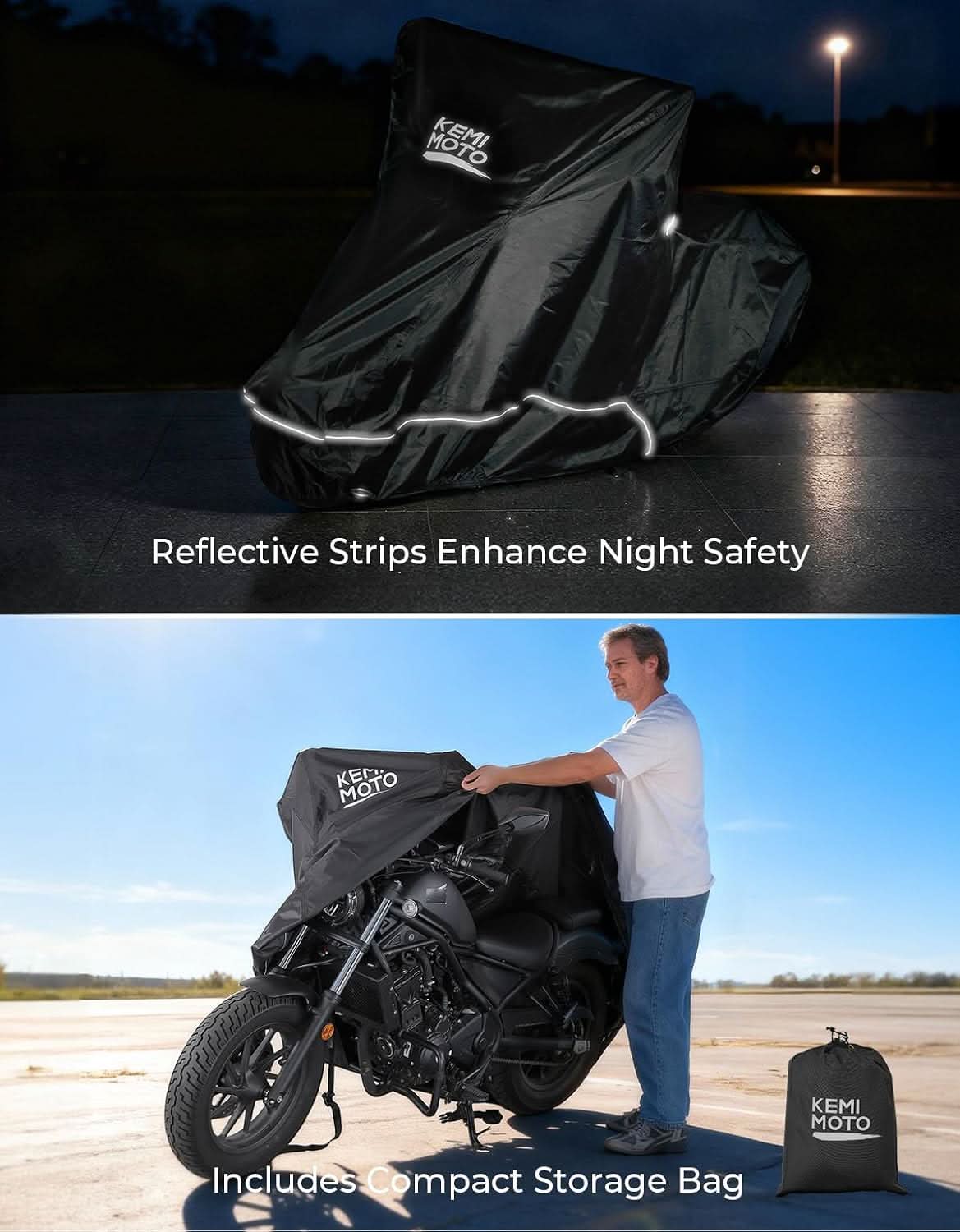 Heavy Duty Motorcycle Cover for Harley & Cruiser Bikes