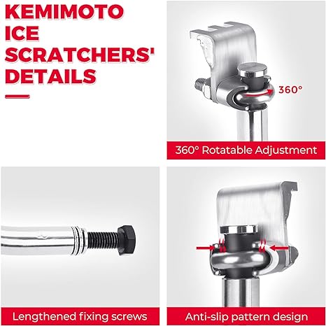 Snowmobile Ice Scratcher Kit - Kemimoto