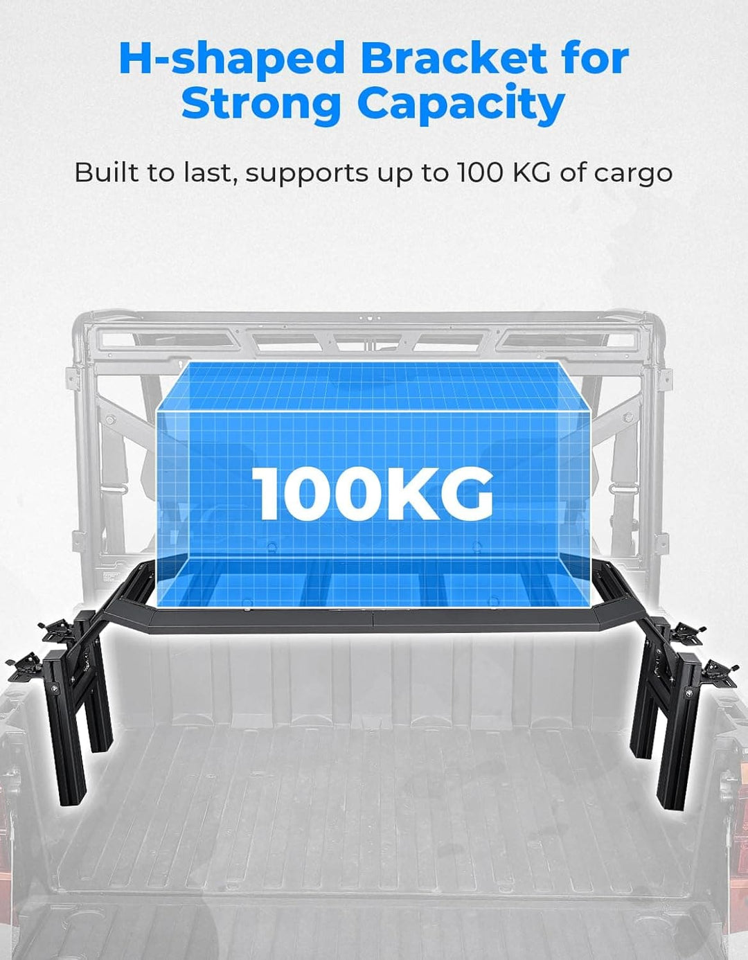 Rear Rack for Polaris Ranger 1000/ XP 1000/ Ranger Diesel - Kemimoto