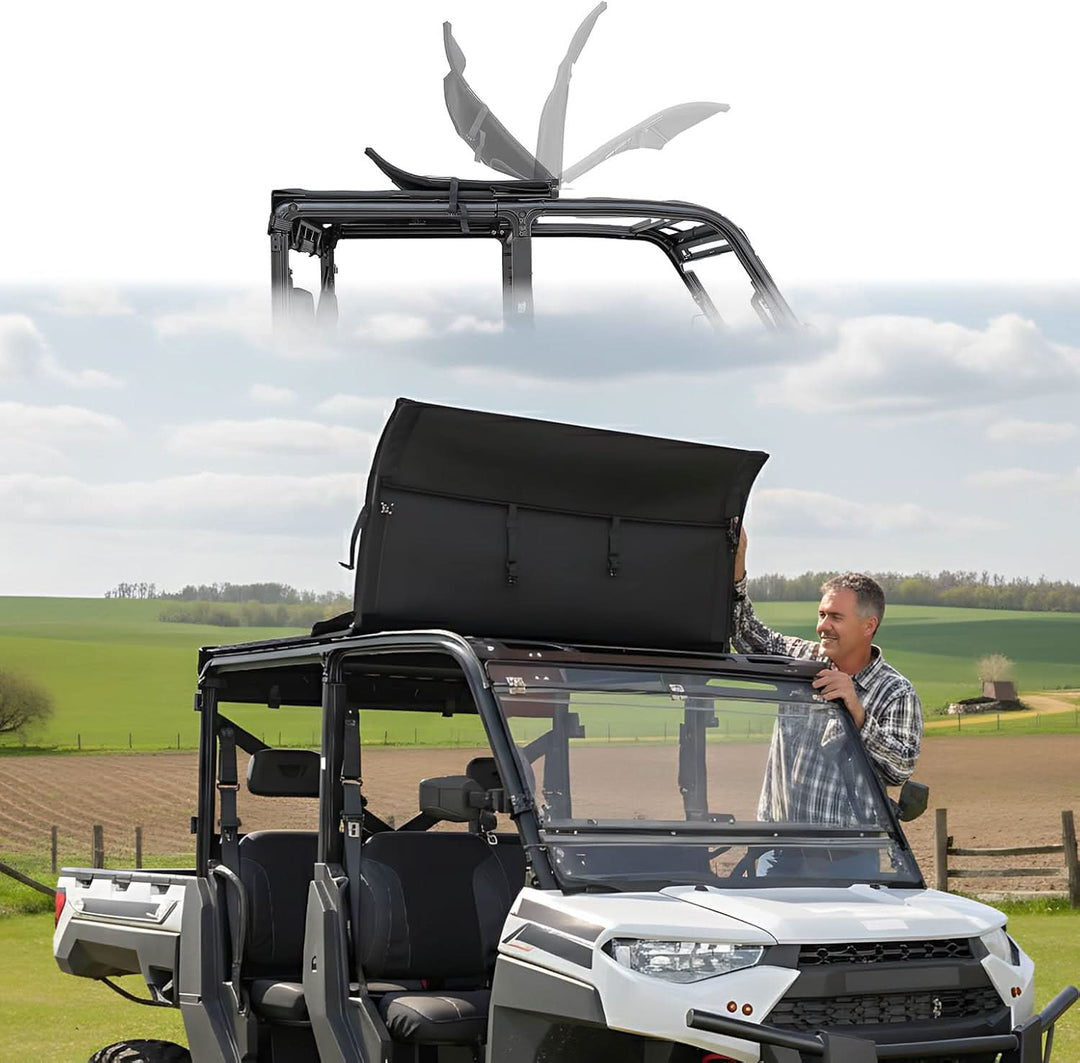 UTV Crew Roof Soft Top for Polaris Ranger Crew XP 1000/Crew 1000