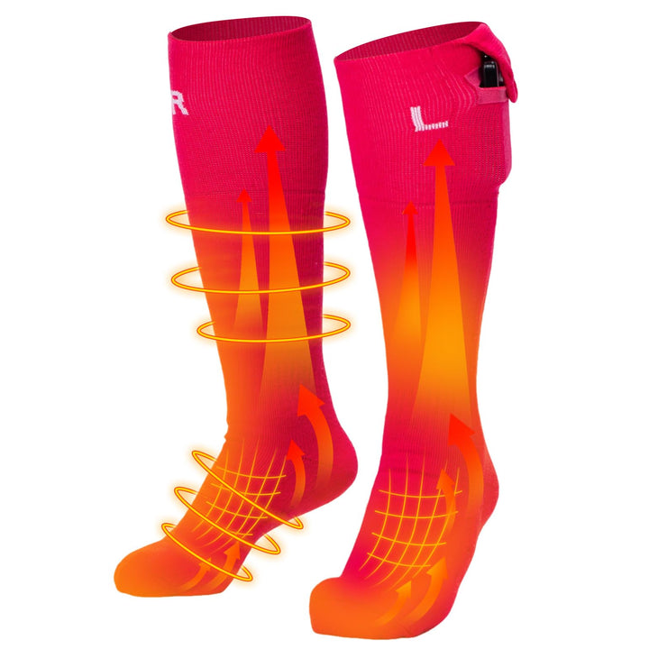 Men’s Heated Wool Socks APP Control Toe Warmers with 5000mAh Battery