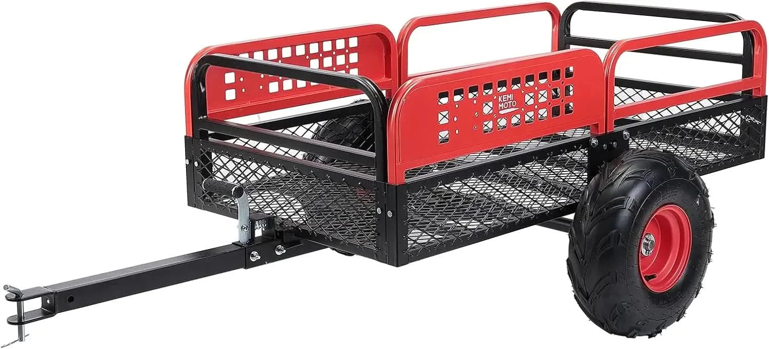 ATV/UTV 12 Cu. Ft. 1500 lbs Universal Pull Behind Dump Cart Trailer