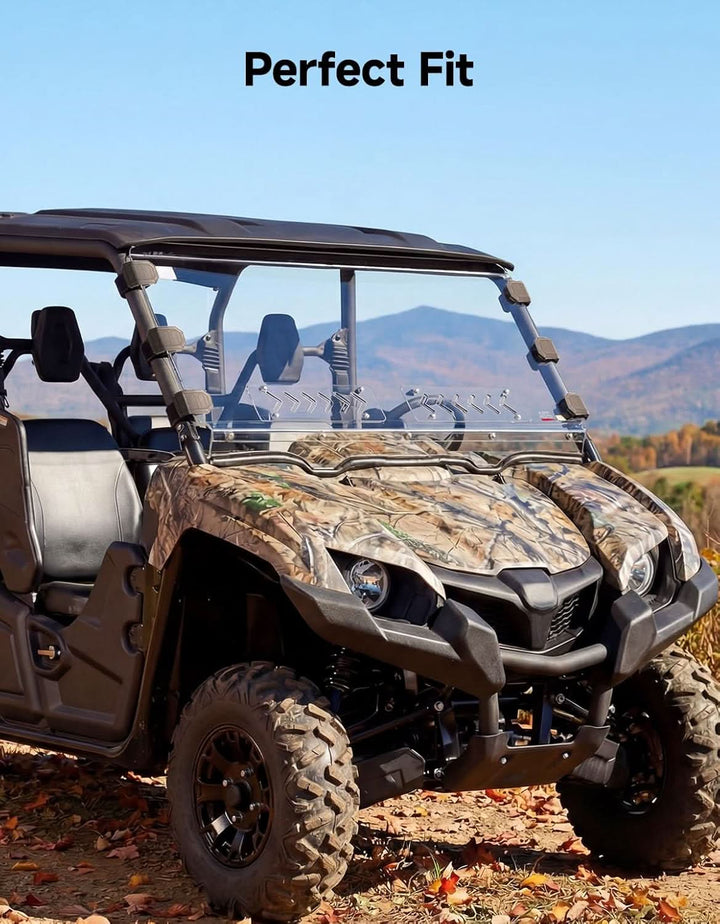 Sliding Vented Windshield For Yamaha Viking/Viking VI - Kemimoto