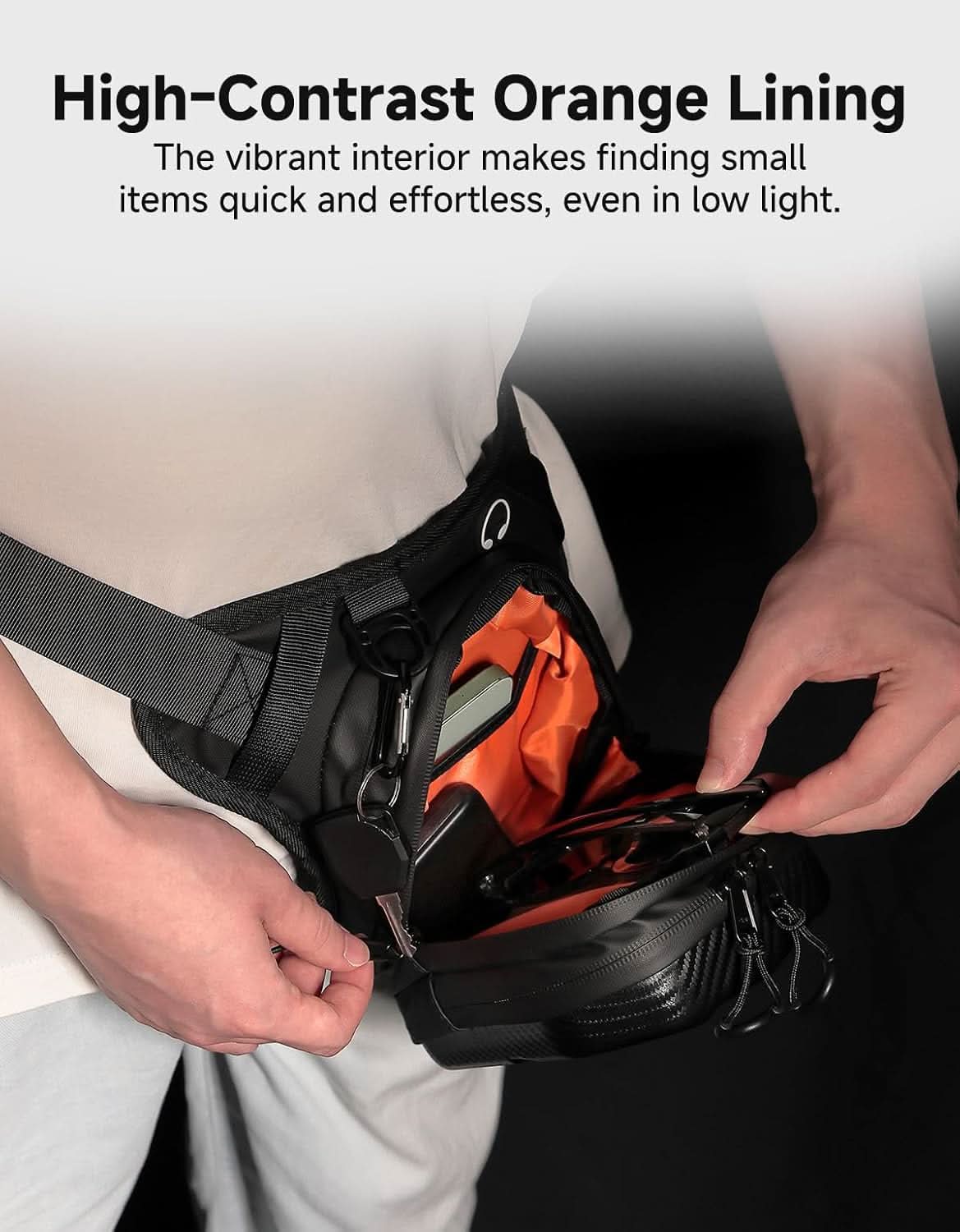 Motorcycle EVA Hard Shell Leg Bag for Men Women
