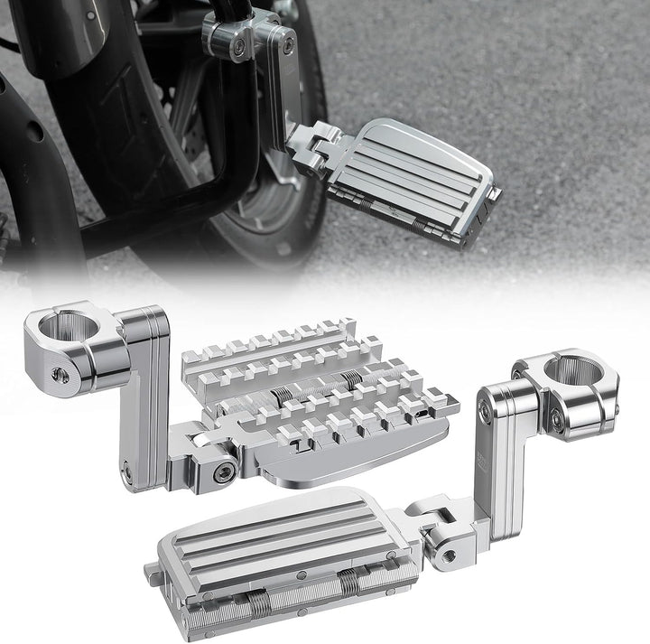 CNC Highway Pegs For 1.25" Motorcycle Engine Guard