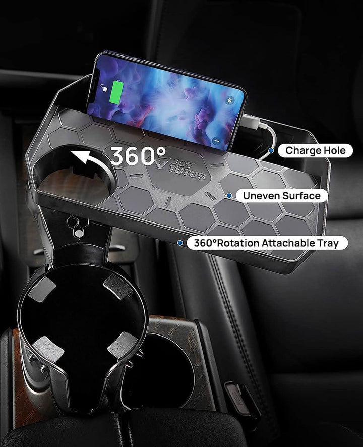 JOYTUTUS Cup Holder Tray, fit in 2.75-3.25 inch Car Holder - Kemimoto
