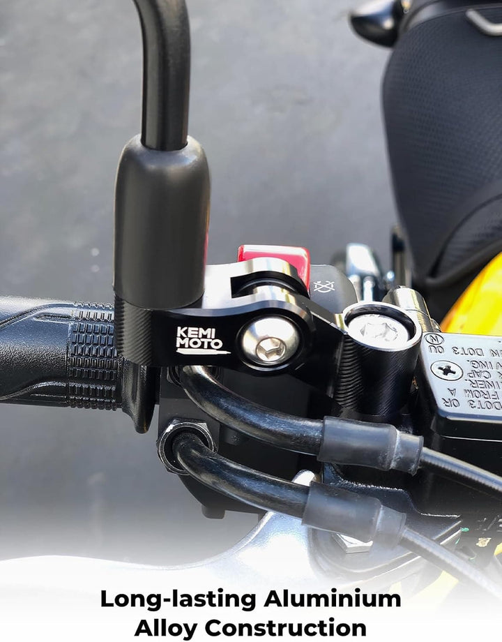 Universal Rear View Mirror Mount for Motorcycles - Kemimoto