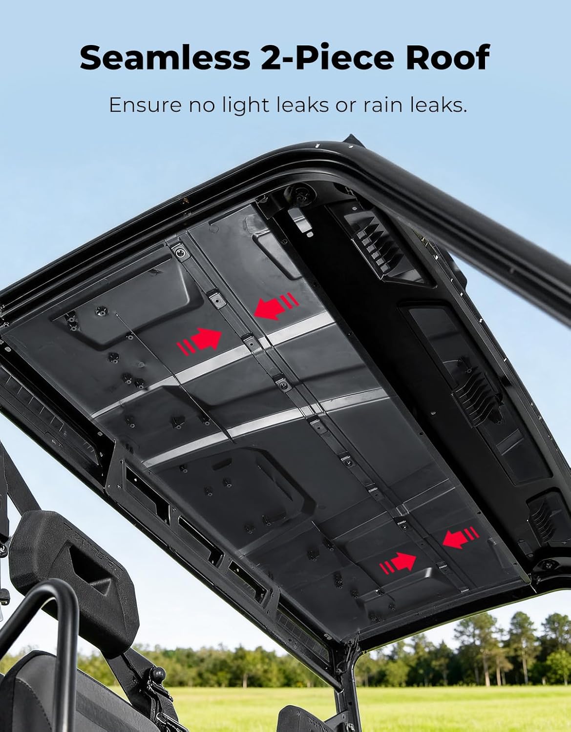 Plastic Hard Roof 3-Seat for Polaris Ranger XP 1000/ 1000/ XP 900 - Kemimoto
