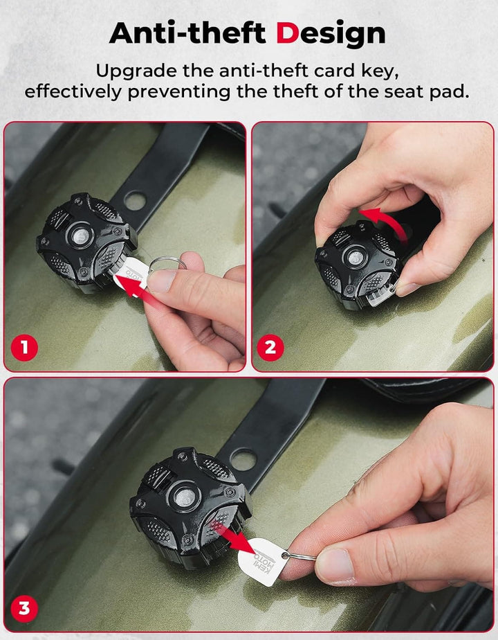 Anti-theft Seat Bolt Seat Screw Cover for Sportster Touring Road King Electra Street Glide Softail Dyna - Kemimoto