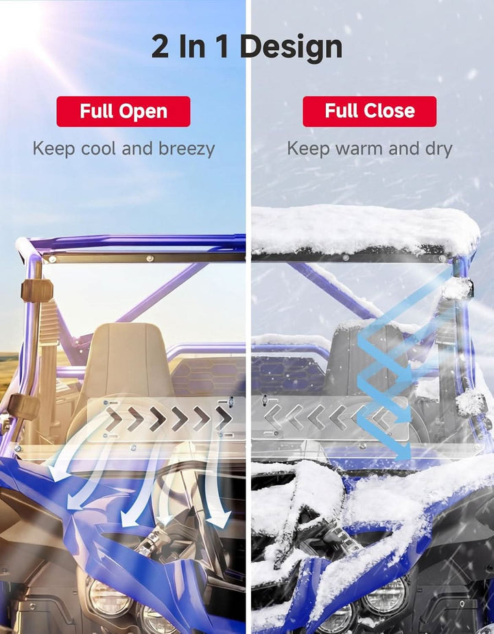 UTV Vented Windshield For YAMAHA YXZ