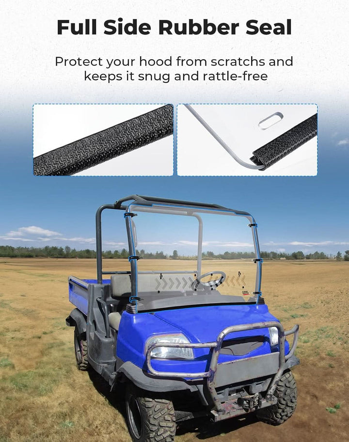 Front Windshield with Vent For Kubota RTV X900/ X1120 - Kemimoto