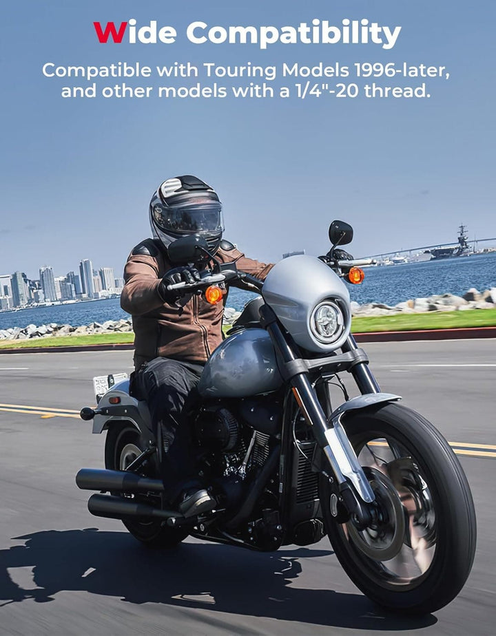 Anti-theft Seat Bolt Seat Screw Cover for Sportster Touring Road King Electra Street Glide Softail Dyna - Kemimoto