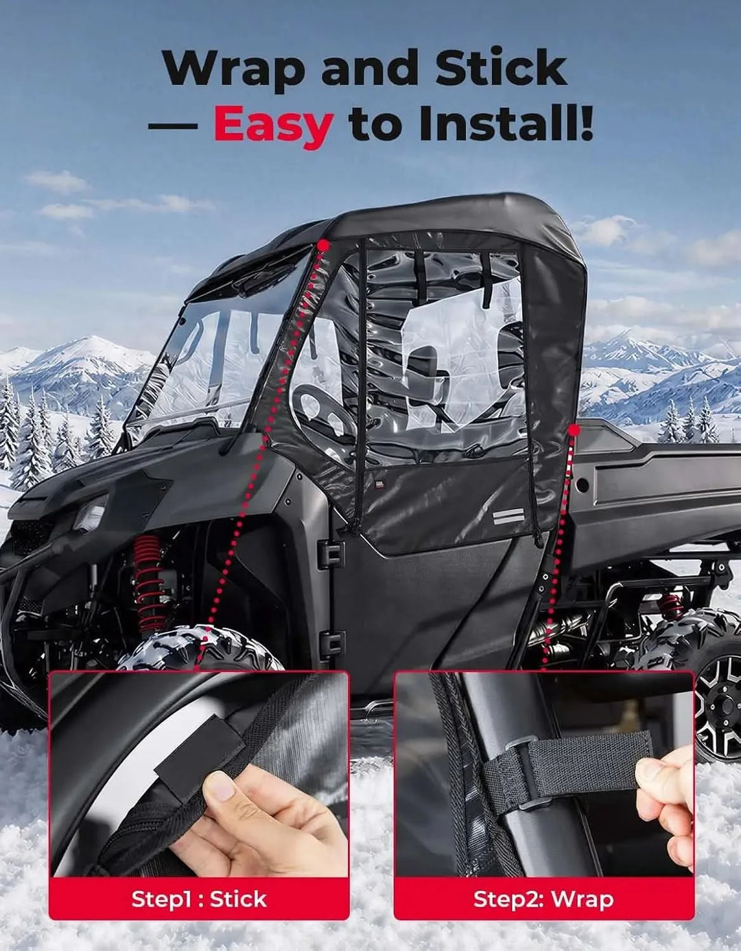 Soft Upper Doors For Honda Pioneer 700