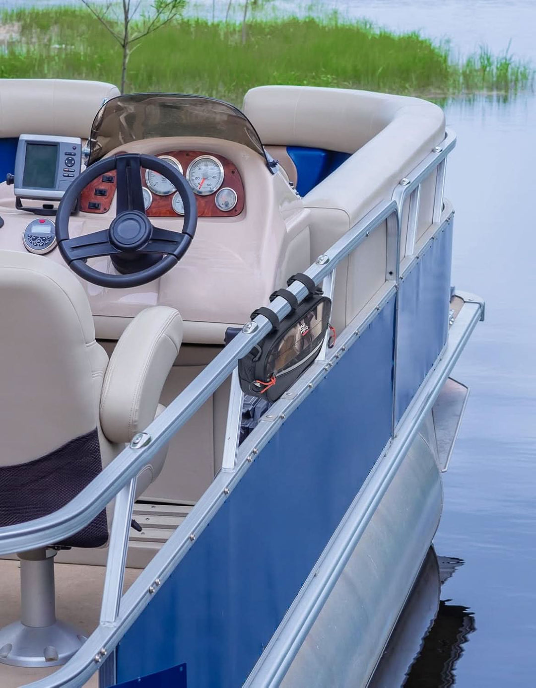 UTV Roll Cage Storage Bag for UTV, ATV, Golf Cart, Bike, 11" x 5", Camo - Kemimoto