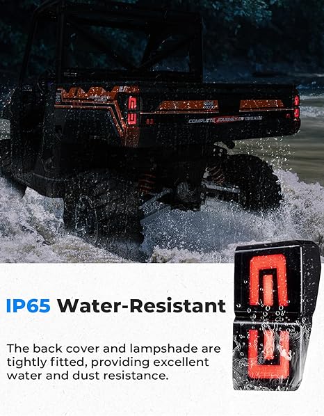 Upgraded Tail Lights for Polaris Ranger 1000 XP/Crew 2018-2024 - Kemimoto