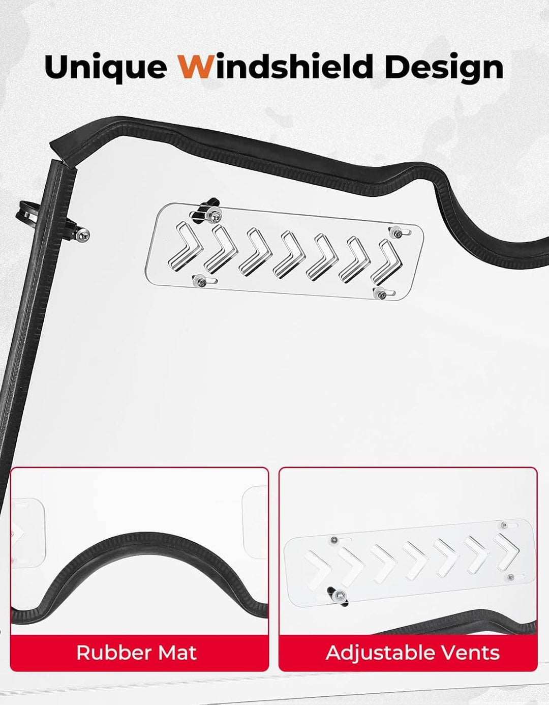 Full Windshield for Rhino 450 /660 /700 2004-2013 - Kemimoto