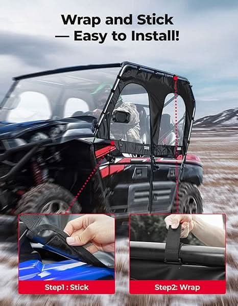Soft Upper Doors For Kawasaki Teryx 4 800 |Teryx 4 S - Kemimoto