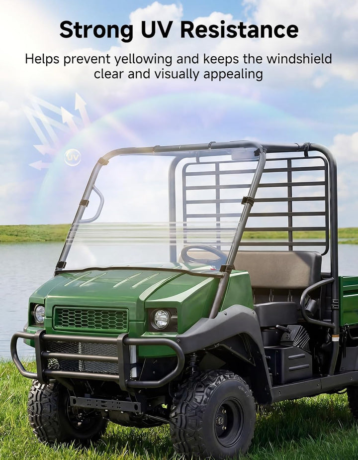 UTV Flip Windshield For Kawasaki Mule