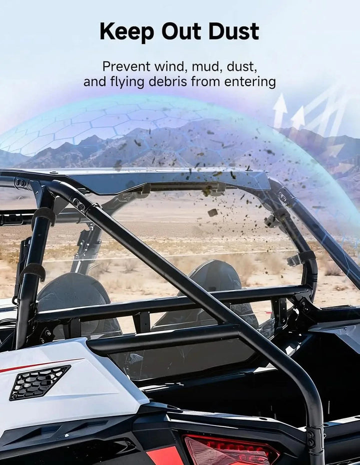 Rear Windshield High-Light Anti-Scratch for Polaris RZR Trail 900 / S 900 / S 1000 2021+