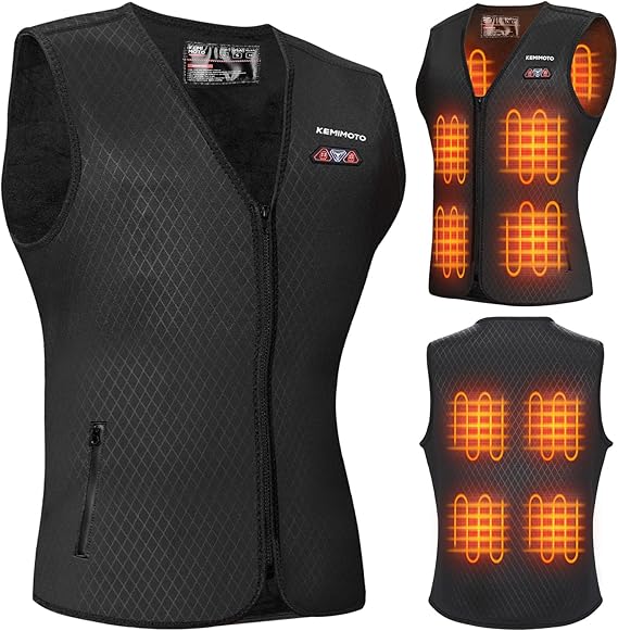Heated Vest for Men & Women with Battery Pack Included - Kemimoto