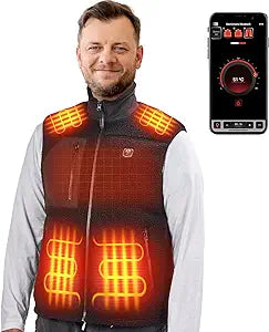 Heated Vest by Voice and APP Temp Control with Battery Pack - Kemimoto