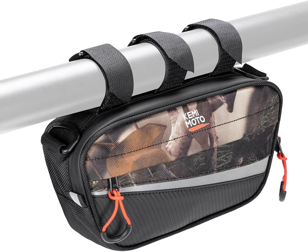 UTV Roll Cage Storage Bag for UTV, ATV, Golf Cart, Bike, 11" x 5", Camo - Kemimoto