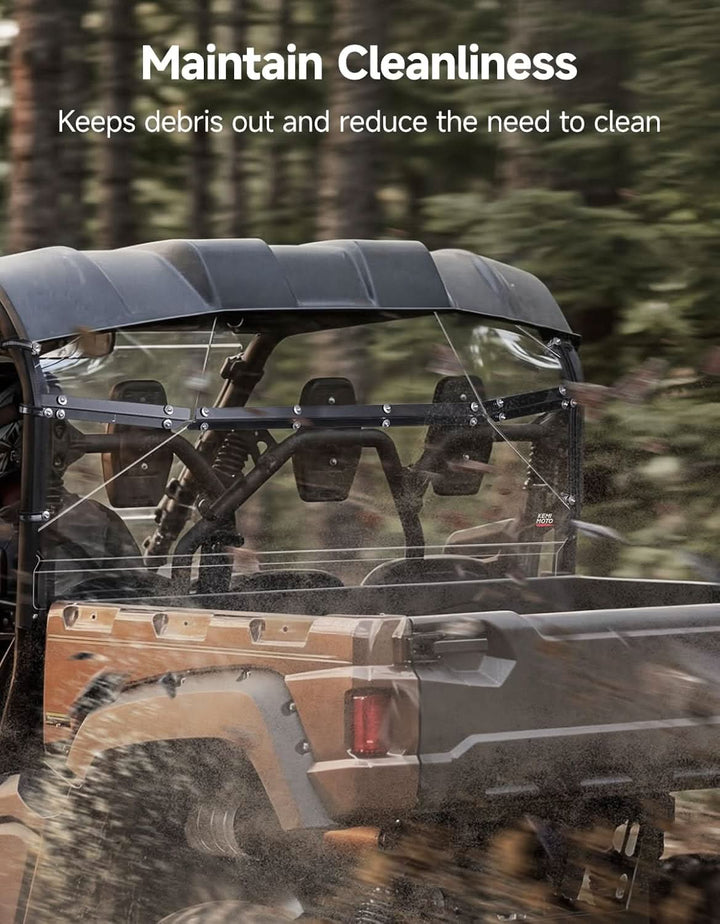 UTV Rear Windshield For Yamaha Viking - Kemimoto