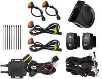 Universal Plug & Play Turn Signal Kit With Rocker Switch & 110D Horn - Kemimoto