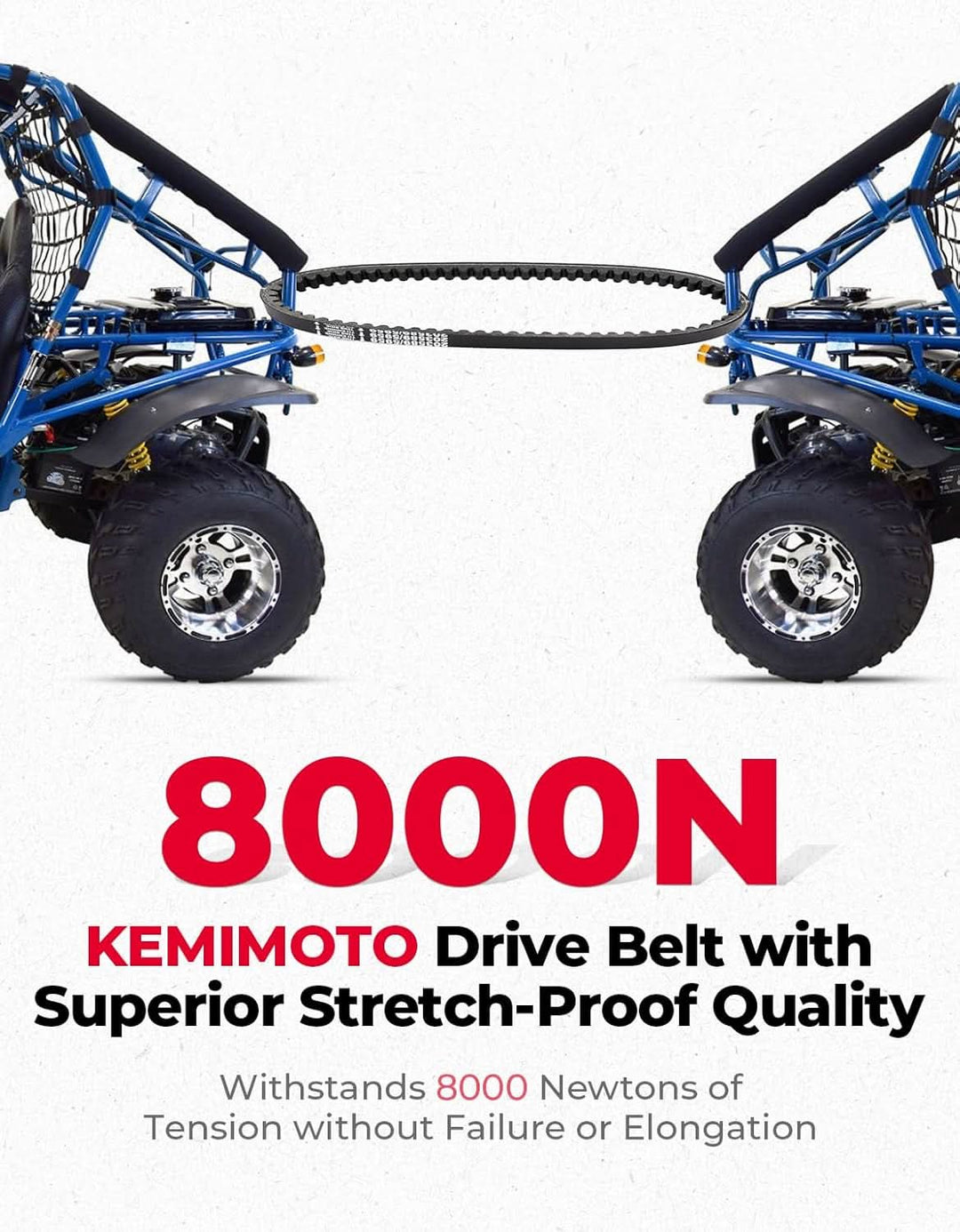 30 Series Go Kart CVT Belt for Coleman CK196-T, Replaces Manco 5959 / Comet 203589 - Kemimoto