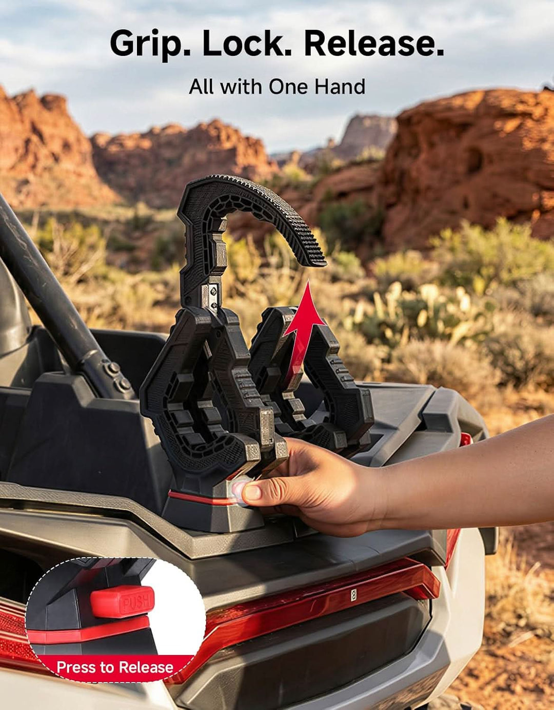 Ratcheting Hunting Tool Rack For Sportsman and RZR