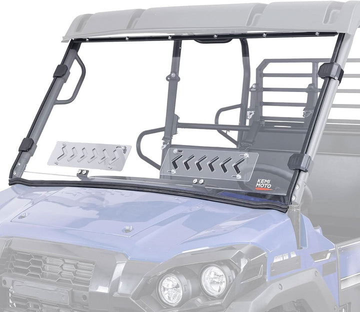 PC Vented Windshield for Kawasaki Mule Pro - Kemimoto