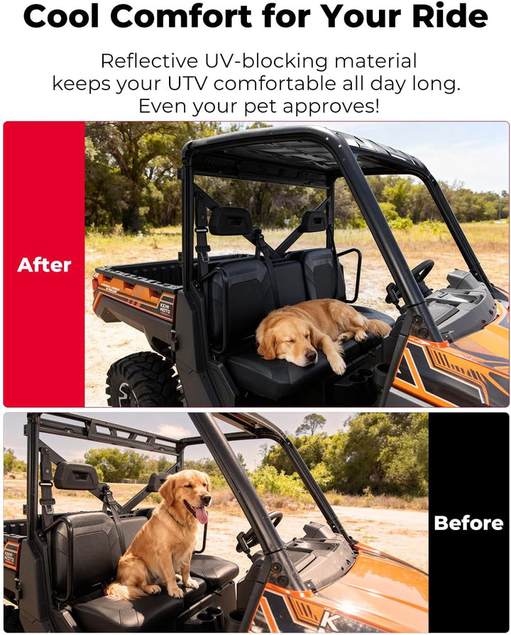 Plastic Hard Roof 3-Seat for Polaris Ranger XP 1000/ 1000/ XP 900 - Kemimoto